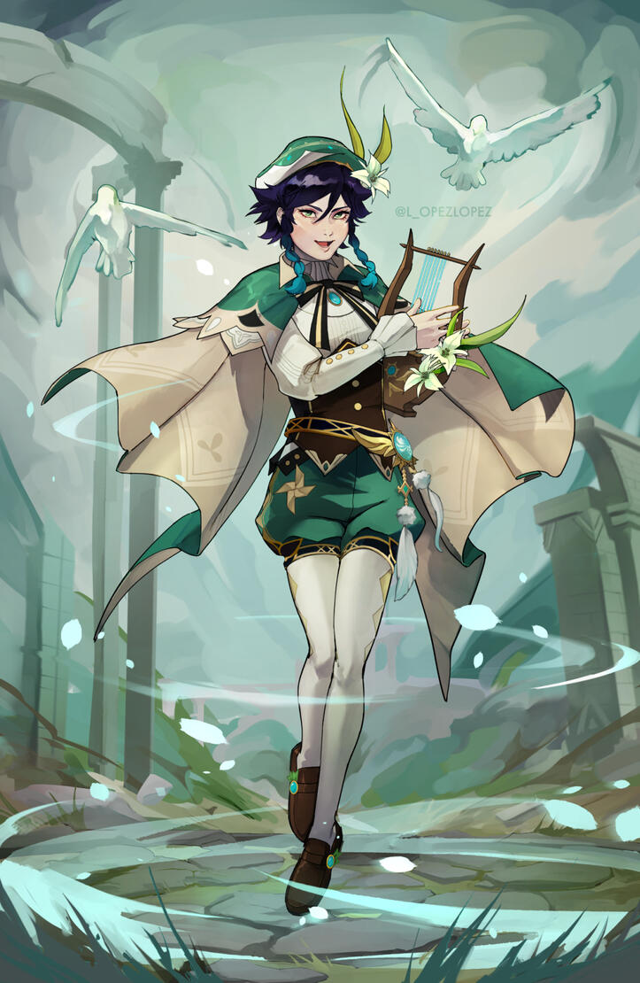 Venti (2022)--Genshin Impact Fanart